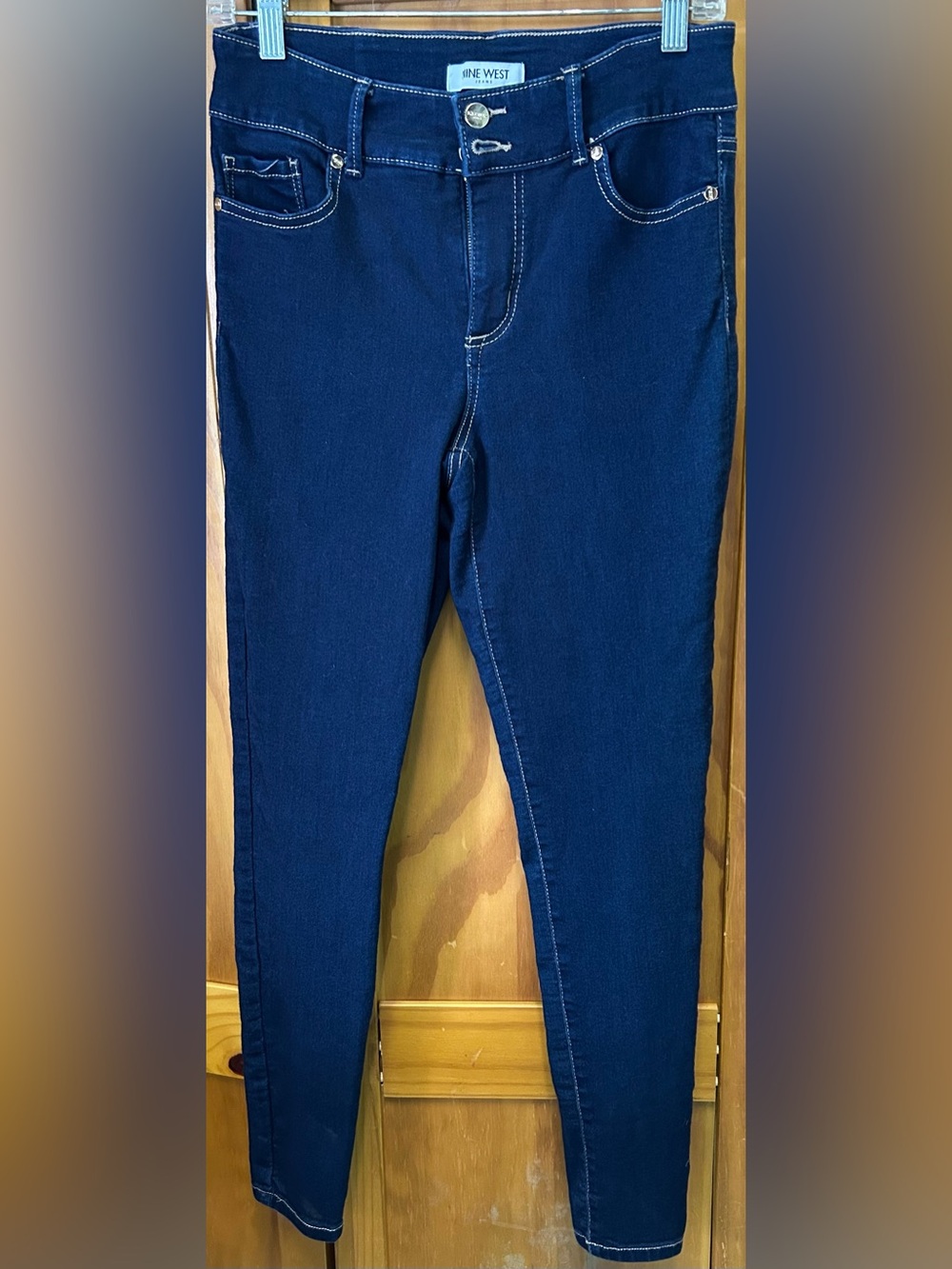 Nine West Women's Navy Skinny Jeans Size 6